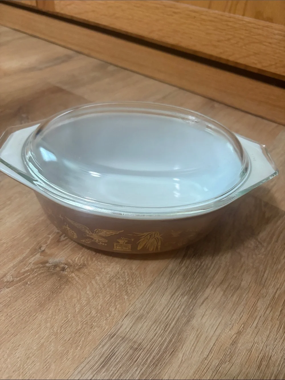 Vintage Pyrex Early American 1 1/2 Quart Casserole & Lid